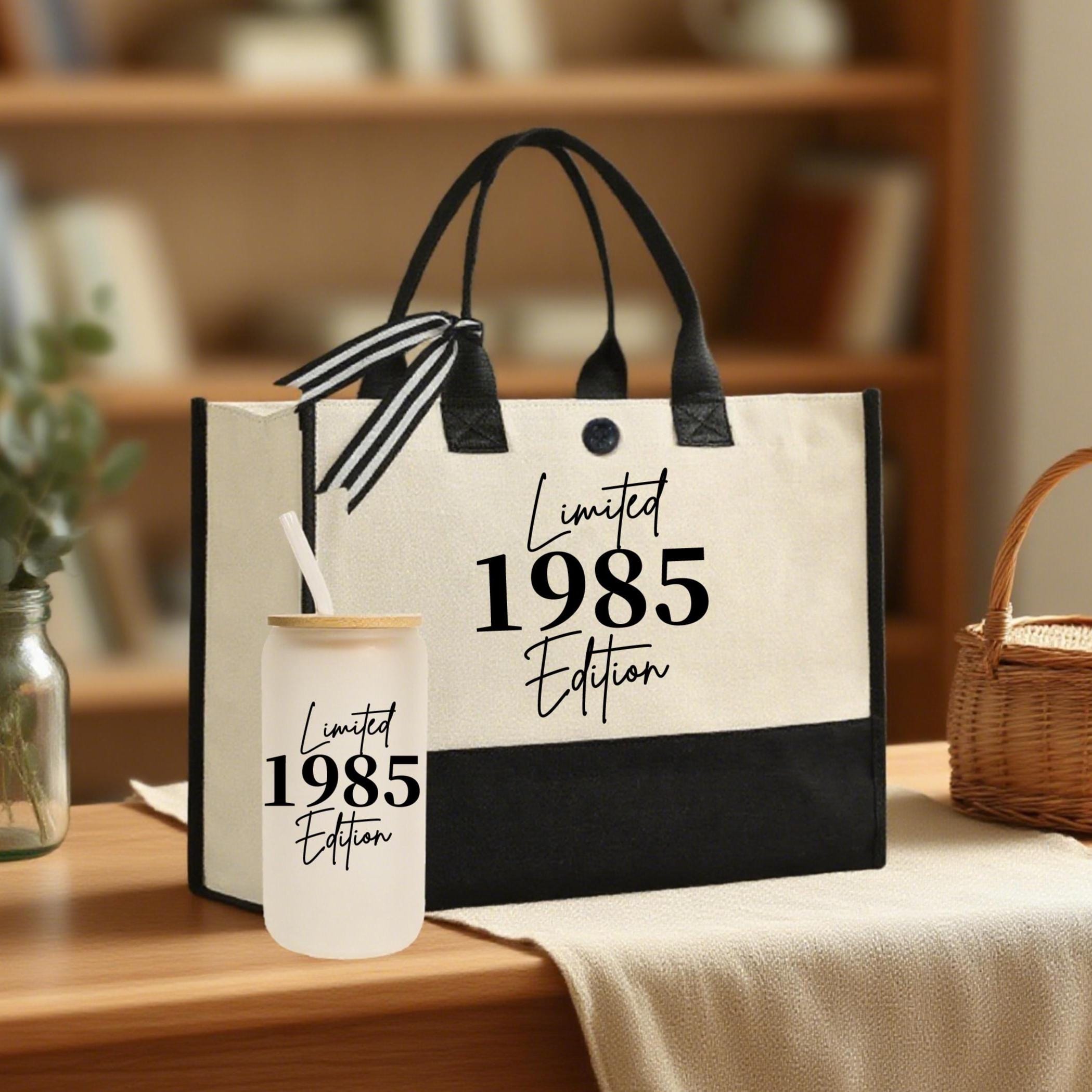 限定版バースデー 1985 コットンキャンバストートバッグ、40歳の誕生日