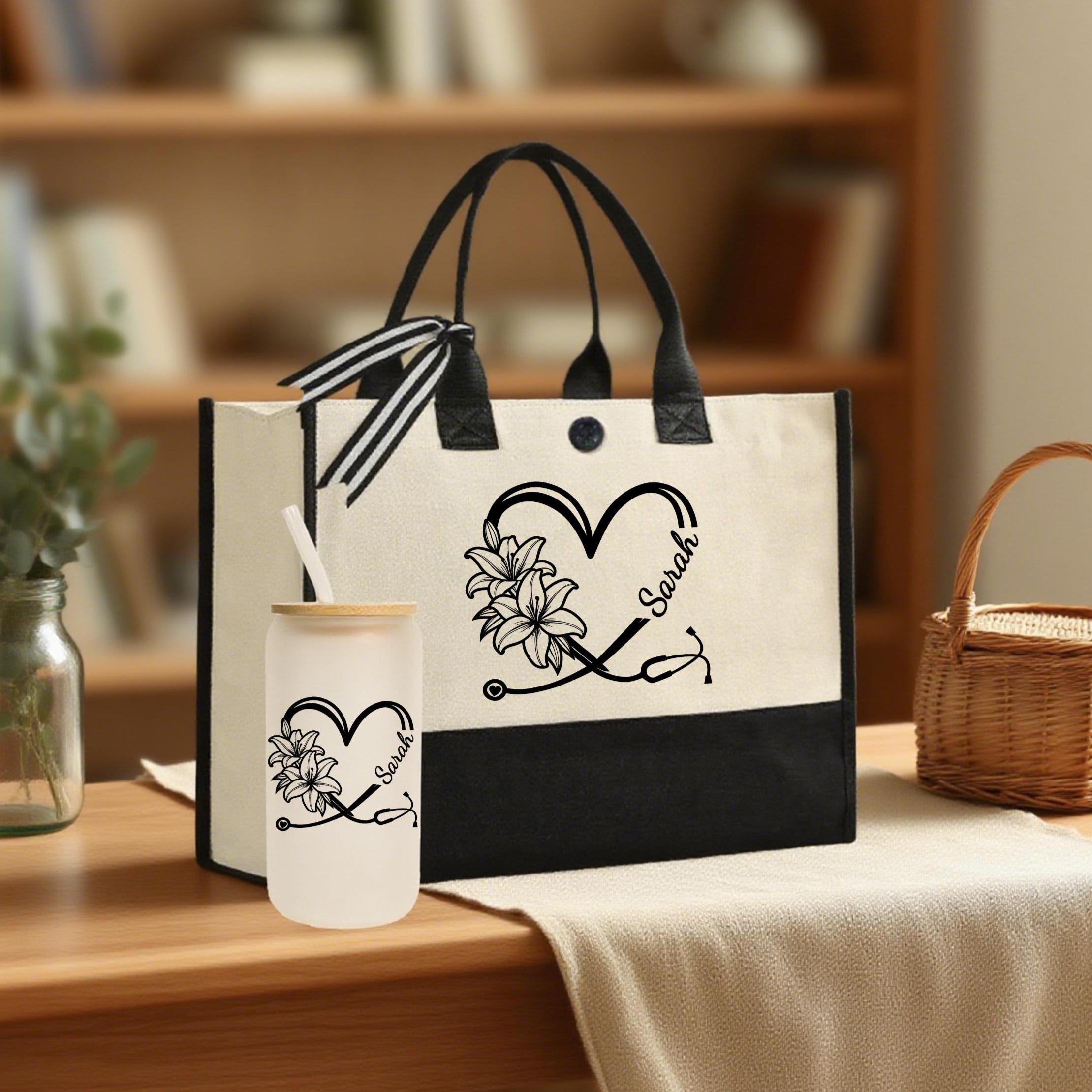 Ensemble de sac fourre-tout thème infirmière, incluant une