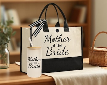 Bolsa de tecido para a mãe da noiva, Bolsa de juta para a mãe do noivo, Bolsa para a mãe da noiva, Ideias de presentes para a mãe da noiva, Presente para a mãe do noivo