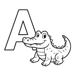 Alphabet à colorier pour adultes - Imprimables à téléchargement immédiat au format PDF