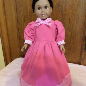 Clearance-Fancy Flannel Nightgown For 18 Inch Fashion Dolls