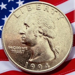 1994年アメリカ合衆国ハーフドル　銅 Quarter 1994 p - Etsy 日本