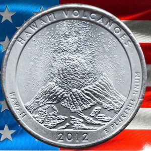 2012 P & D Hawaii Volcanoes National Park Quarter is a circulated