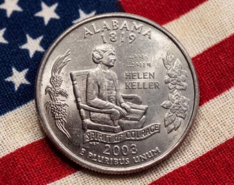200枚　アメリカ ワシントン 25セント硬貨 まとめ 古銭  2003年アメリカ合衆国25セント硬貨、ワシントン25セント硬貨、メイン州