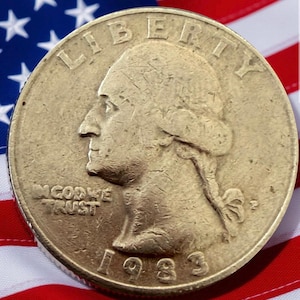 Quarter dollar 1983 - Etsy 日本