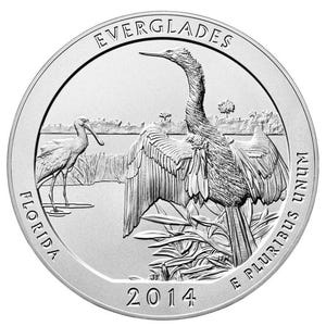 2014 P & D  Everglades National Park Quarter circulated