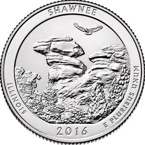 2016 P & D  Shawnee National Forest Quarter circulated