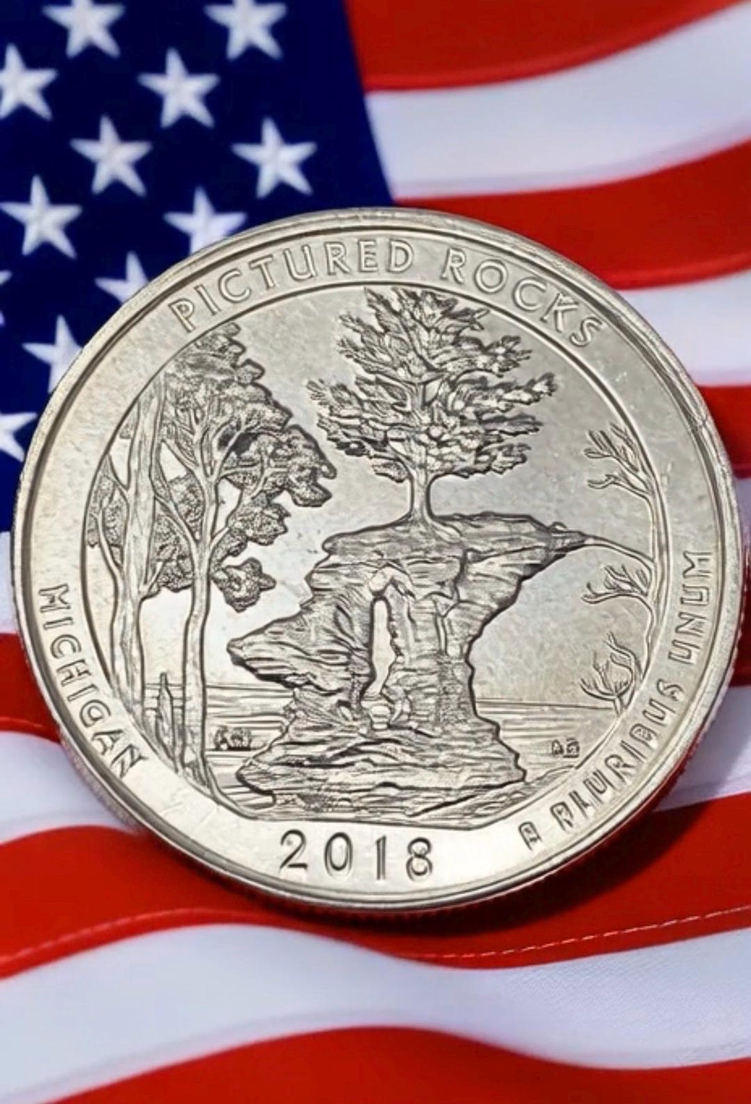 2018 P & D Pictured Rocks Quarters | Circulated Coins | Michigan ...