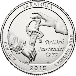2015 P & D Saratoga National Historical Park Quarter circulated