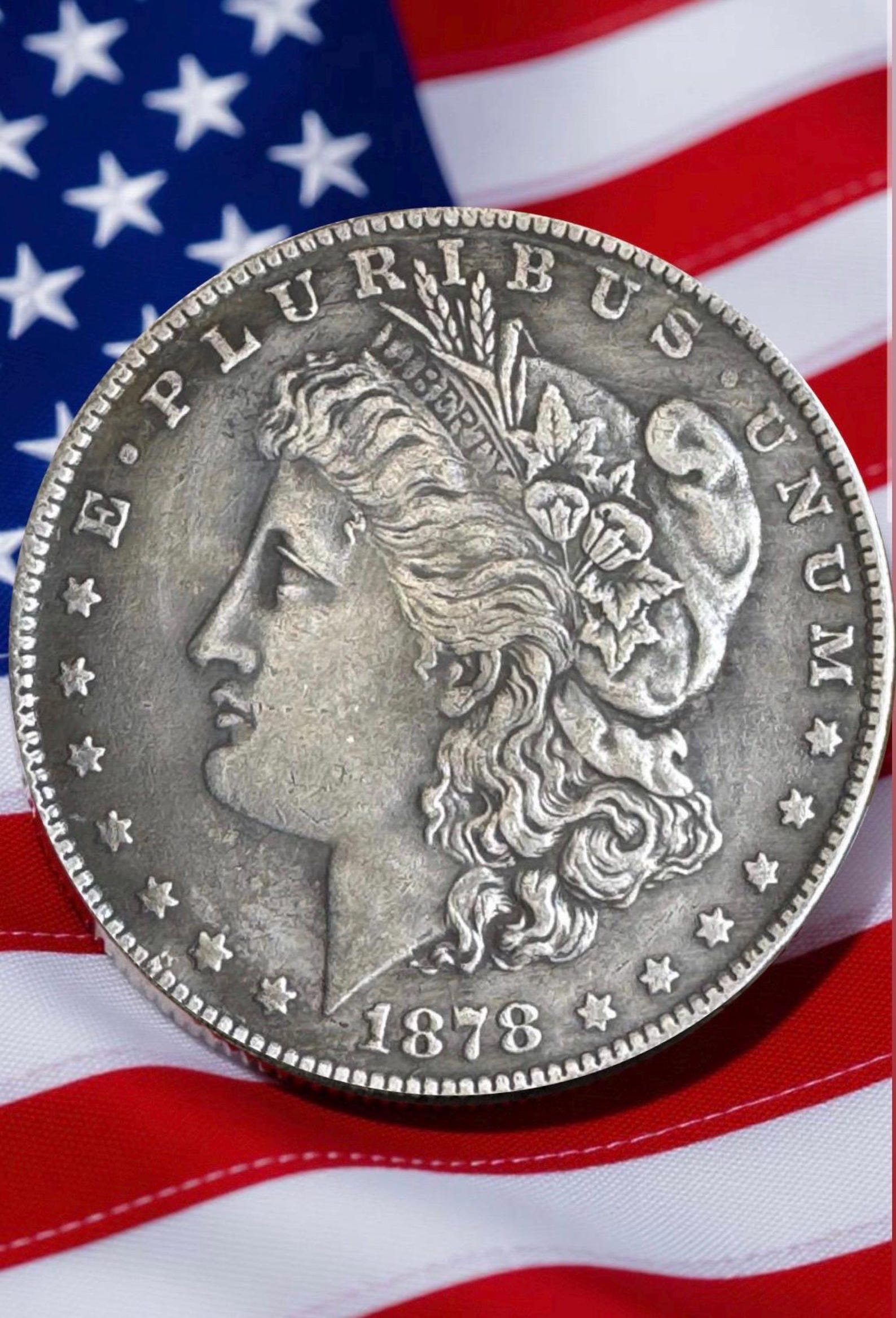 1878 Morgan Dollar Copy | Liberty Head Silver-tone Token Coin ...