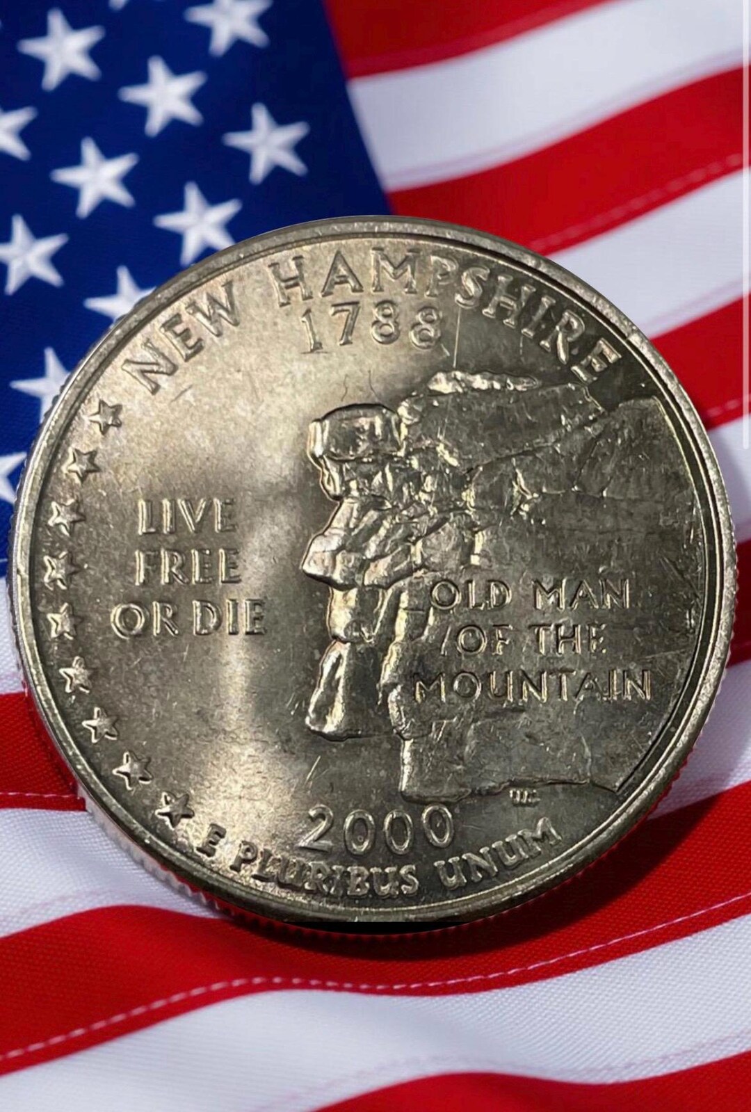 2000 P & D New Hampshire State Quarter Circulated US Mint 25C Coin