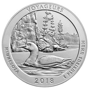 2018  P & D Voyageurs National Park Quarter circulated