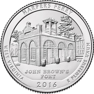 2016 P & D Harper&#39;s Ferry National Historical Quarter circulated