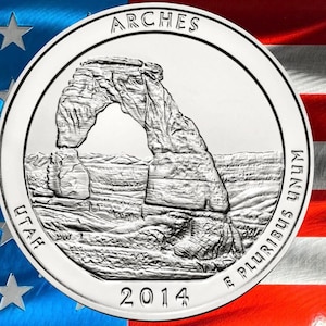 2014 P & D Arches National Park Quarters  Circulated | America the Beautiful ATB Collectible Coins
