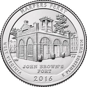 2016 P & D  Harper&#39;s Ferry National Historical Quarter circulated