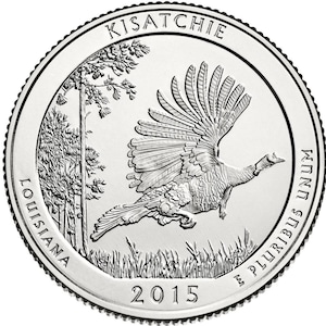 2015 P & D Kisatchie National Forest Quarter circulated