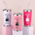 Cruise Trip Cup, Personalized Engraved Stainless Steel Vacation Tumbler 20oz, Birthday Cruise Travel Mug, Beach Girls Trip Gifts
