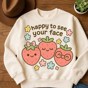 Happy To See Your Face Shirt PNG, Teacher Appreciation Clipart, Back to School PNG, Sublimation Digital Download, DTF Design, face t-shirt.