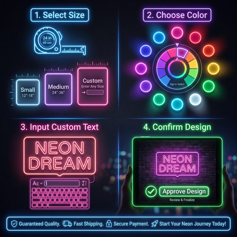 Custom Tarot Card Readings Neon Sign - Retro Open Sign for Psychic Shop Window image 6