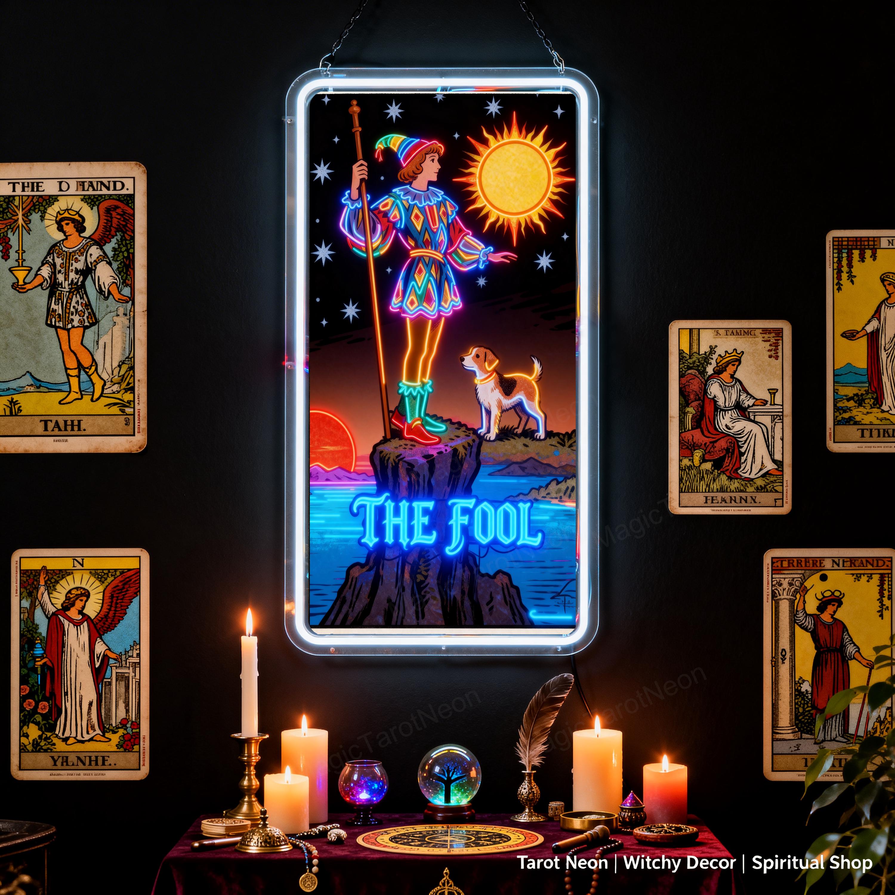 Custom the Fool Tarot Card Neon Sign – Personalized Mystic LED Art for ...