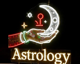 Letrero de neón astrológico personalizado: luz LED del zodíaco personalizada