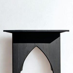 Handmade Black Oak Dining Table: Modern Brutalist Shou Sugi Ban