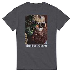 Bonita camiseta de caza de gecko crestado: el regalo perfecto para los amantes de los animales.