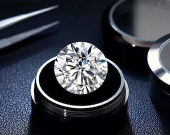 10 Ct Round Cut Moissanite, D Color VVS1, Loose Gemstone