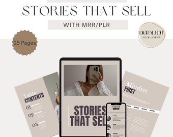 Stories That Sell eBook/guide with Master Resell Rights (MRR) and Private Label Rights (PLR), Done For You Ebook MRR
