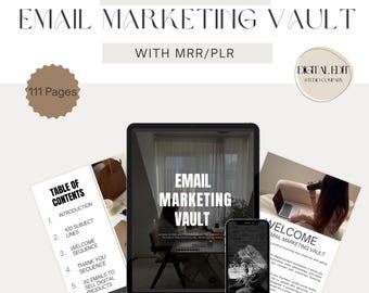 Email Marketing Vault eBook/guide with Master Resell Rights (MRR) and Private Label Rights (PLR), Done For You Ebook MRR