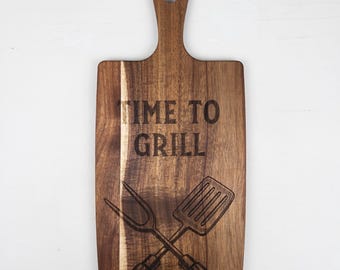 Personalized Acacia Cutting Board, Custom Engraved Serving Board, Wedding Gift, Kitchen Decor – 29x20 | HILLY
