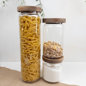 Glass Storage Jar – Acacia Wood Lid | LISA