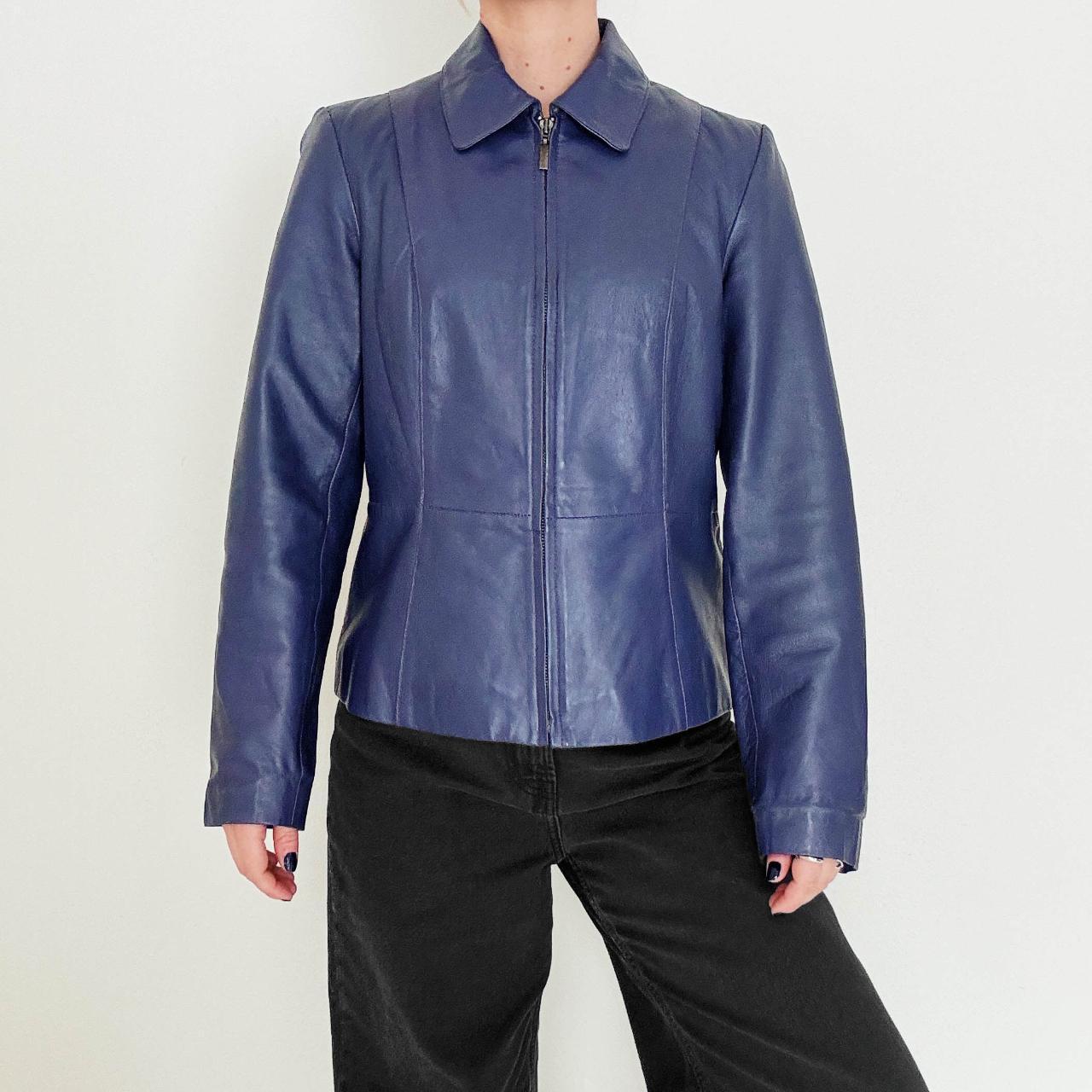 Y2k Leather Jacket - Etsy
