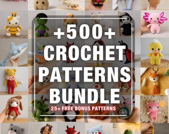 500+ Amigurumi Virkmönster i PDF-format | Enkla DIY-mönster för djurdockor för nybörjare | Söta nyckelringar och plyschleksaker