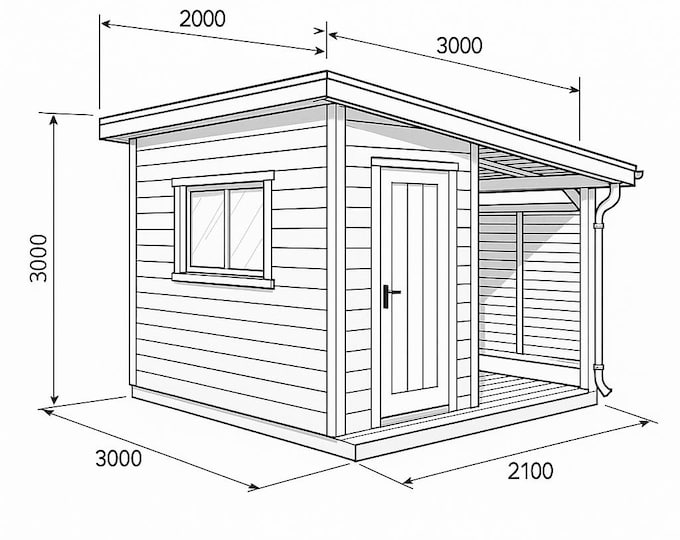 Featured listing image: Garden Shed Woodworking Plan | DIY Shed Blueprint with Step-by-Step Instruction