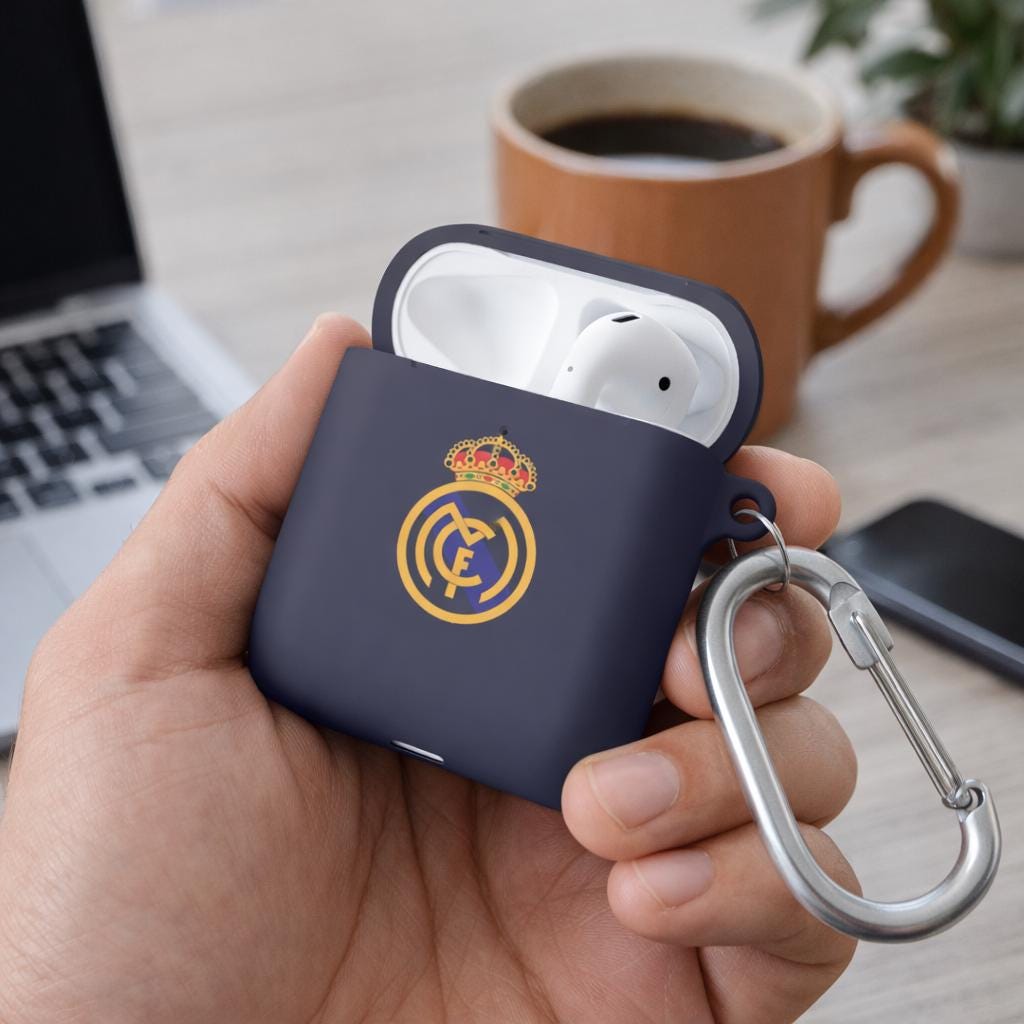 Real Madrid Crest Airpods Case | Personalized AirPod Case - Soccer Fan ...