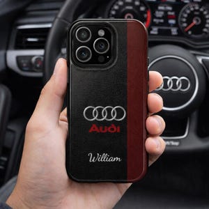 Funda personalizada para teléfono Audi: Cubierta magnética resistente a los impactos, regalo para entusiastas de los coches.