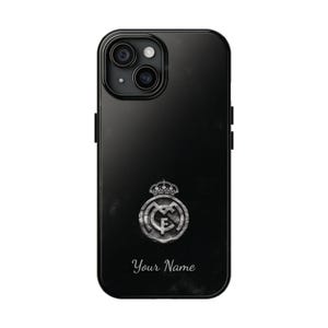 Personalizable Real Madrid Phone Case for iPhone, Classic Tough Phone Case, Protective Cellphone Shell