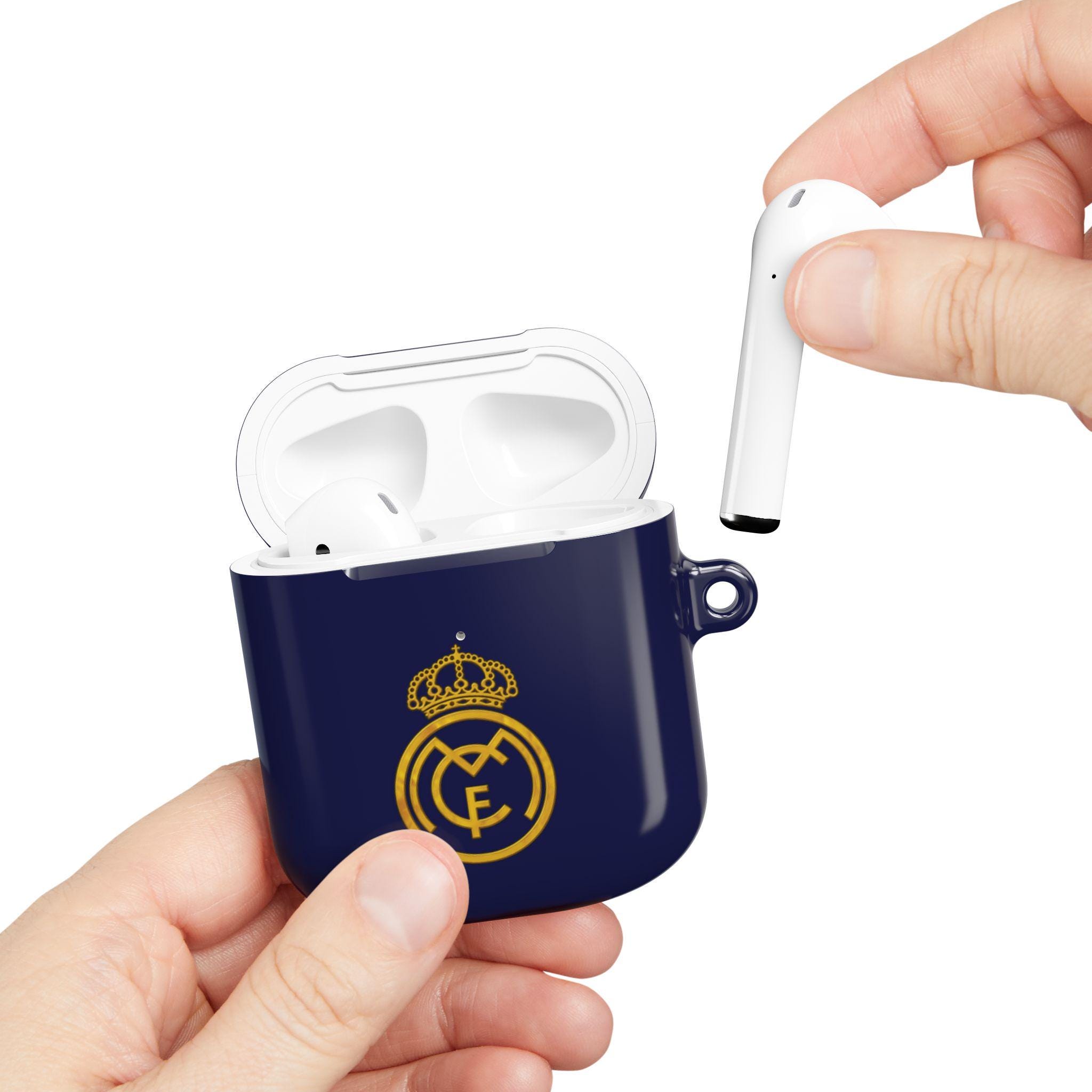 Personalized Real Madrid Fans AirPod Case | Navy White Football Club - Etsy