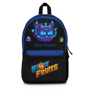 Blox Fruit Backpack - Trendy School Bag, Anime Lover Gift, Kids Travel Pack, Gaming Merch, Stylish Knapsack