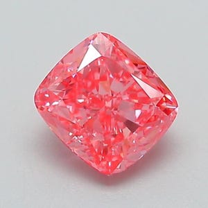 1.01 CT Fancy Vivid Pink Lab Grown Diamond | Cushion Cut CVD IGI Certified VS1 | Loose Diamond for Custom Ring or Pendant
