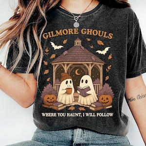 Gilmore Ghouls Png, Where You Haunt I Will Follow , Cute Ghost Halloween Png, Spooky Fall PNG