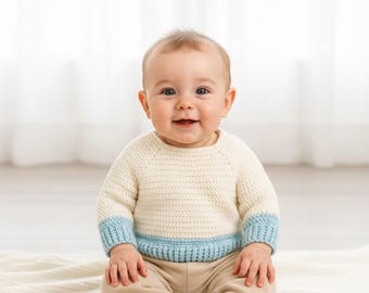 Easy Crochet Sweater Pattern  | Cardigan Winter Jacket - PDF- Instant Download