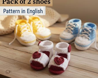 Crochet Baby Booties & Sandals PATTERN | 2-in-1 PDF Tutorial