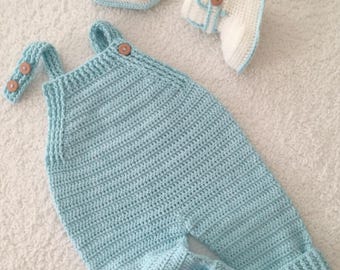 Crochet Baby Romper Pattern, Easy Unisex Outfit (PDF Pattern)