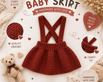Crochet Baby Girl Skirt Pattern - Newborn to 12 Months | Instant Download