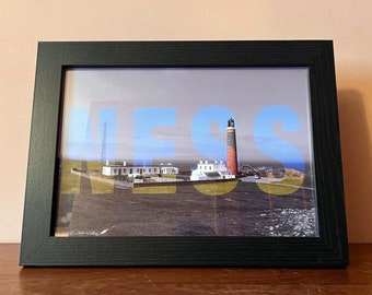 A3 'NESS' Text Print - Butt of Lewis