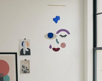 Hängande dekoration för vardagsrummet, barnrummet och kontoret - Inflyttningspresent - Barnmobil