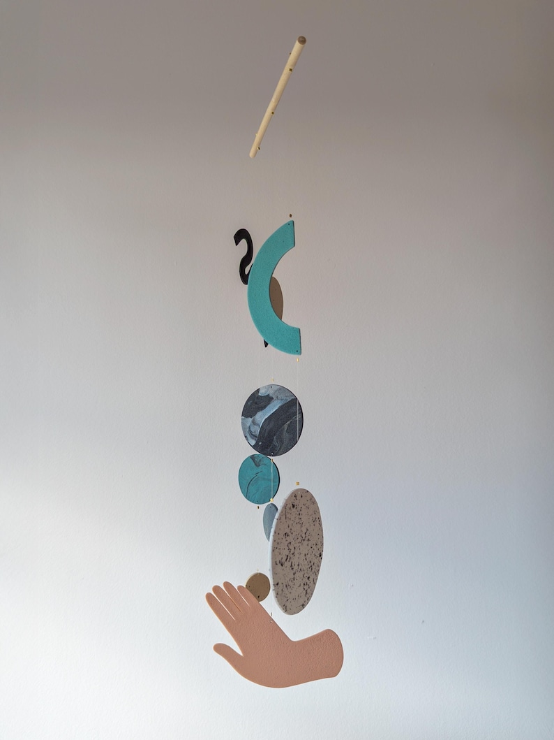 Hängande solsystem | Minimalistisk planetsolfångare, Slow Living-dekor bild 6