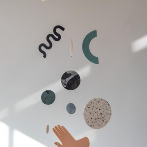 Hängande solsystem | Minimalistisk planetsolfångare, Slow Living-dekor bild 5